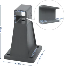 SONGMICS Wandhalterung Für Seitenmarkisen, Wandhalter, Auszugsfixierung, Grau GSA005 -Songmics Verkaufsgeschäft 0666fa2e50d0c1fc727f495b7b5d0695