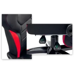 Songmics Gaming-Stuhl OBG77BR, Mit Fußstütze, Schwarz/rot, Kunstleder/Netz, Bis 150 Kg -Songmics Verkaufsgeschäft 07d82f33ac35a9619202db258c1d06529d4c3d2c gaming stuhl songmics obg77br mit fussstuetze