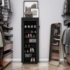 Songmics Schuhschrank RXJ10H, Schwarz, Aus Stoff, Für 27 Paar, 58 X 160 X 28cm 9 Songmics Schuhschrank RXJ10H, Schwarz, Aus Stoff, Für 27 Paar, 58 X 160 X 28cm -Songmics Verkaufsgeschäft 08c431bb1ec1acf4dbf337715cbf2740ca729ab1 schuhschrank songmics rxj10h schwarz