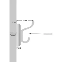 Songmics Wandgarderobe LHR23WT, Holz, 40 X 7cm, Mit 4 Haken, Weiß -Songmics Verkaufsgeschäft 0b6bb956bf3ce9a8db01301a3b5507a8af10acf7 wandgarderobe songmics lhr23wt holz