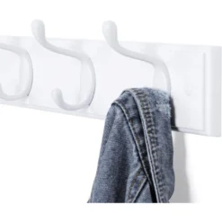 Songmics Wandgarderobe LHR23WT, Holz, 40 X 7cm, Mit 4 Haken, Weiß -Songmics Verkaufsgeschäft 1778897cf782ef94a8285aee977312f5e593f6f5 wandgarderobe songmics lhr23wt holz