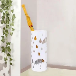 Songmics Schirmständer LUC23W, Weiß, Höhe 49 Cm, Pulverbeschichtetes Metall -Songmics Verkaufsgeschäft 1871a896a5d1d2598ed7b9876fb3e186eae8eb9e schirmstaender songmics luc23w weiss