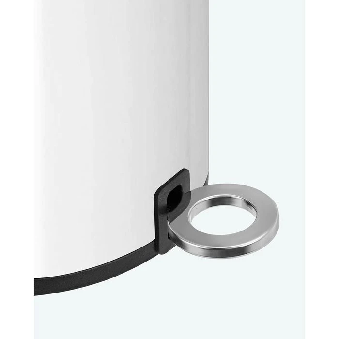 Songmics Mülleimer LTB11WT, Weiß, Kosmetikeimer, Aus Edelstahl, 3 Liter 3 Songmics Mülleimer LTB11WT, Weiß, Kosmetikeimer, Aus Edelstahl, 3 Liter - Image 3