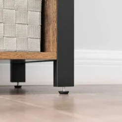 VASAGLE Sideboard, Schrank Mit 2 Türen, Verstellbare Ablagen, Für Esszimmer, Wohnzimmer, Küche, 110 X 33 X 75 Cm, Industrie-Design, Vintagebraun-schwarz Von SONGMICS LSC083B01 -Songmics Verkaufsgeschäft 23803107 4