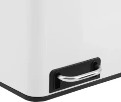 SONGMICS Mülleimer 54L Treteimer Mit 3 Fächern 3 X 18L Abfalleimer Softclose Mülltrennsystem Mit Fußpedalen Weiß LTB54WT -Songmics Verkaufsgeschäft 23dd14eb61ccb46245fbd56672c9a8b7