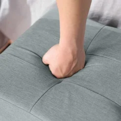 Songmics Sitztruhe, Faltbare Sitzbank, Sitzhocker Mit Stauraum Und Deckel, Füße Aus Massivholz, Platzsparend, 65 L, Bis 300 Kg Belastbar, 76 X 38 X 40 Cm, Für Schlafzimmer, Flur, Hellgrau LSF16GYX 8 Songmics Sitztruhe, Faltbare Sitzbank, Sitzhocker Mit Stauraum Und Deckel, Füße Aus Massivholz, Platzsparend, 65 L, Bis 300 Kg Belastbar, 76 X 38 X 40 Cm, Für Schlafzimmer, Flur, Hellgrau LSF16GYX -Songmics Verkaufsgeschäft 24188198 4