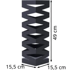 Songmics Schirmständer LUC16B, Schwarz, Höhe 49 Cm, Pulverbeschichtetes Metall -Songmics Verkaufsgeschäft 243fb3d1b17349d8d896ca1e46a4ca9d772eb75b schirmstaender songmics luc16b schwarz