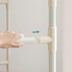 Songmics Garderobenständer RDR01WT, Bis 55 Kg, Mit 2 Kleiderstangen Und Ablage, Metall, Weiß -Songmics Verkaufsgeschäft 25210b63bc90469763e0be46ccd5852bbb957455 garderobenstaender songmics rdr01wt bis 55 kg