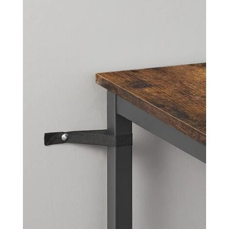 VASAGLE Stehtisch, Bartisch, Hoher Esstisch, Rednerpult Mit Stabilem Stahlgestell, Einfache Montage, Küche, Industriestil, Vintagebraun-schwarz Von SONGMICS LBT25X 5 VASAGLE Stehtisch, Bartisch, Hoher Esstisch, Rednerpult Mit Stabilem Stahlgestell, Einfache Montage, Küche, Industriestil, Vintagebraun-schwarz Von SONGMICS LBT25X - Image 5