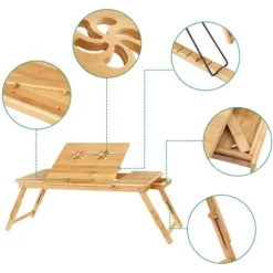 Songmics Laptoptisch LLD004, Höhenverstellbar, Für Bett Und Couch, 71,5 X 21 X 35 Cm, Klappbar -Songmics Verkaufsgeschäft 2de4b5bc7d522097a609af90b3c8c55df743235c laptoptisch songmics lld004 hoehenverstellbar