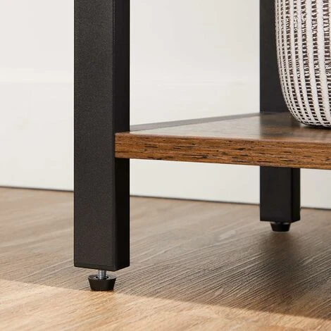 Songmics VASAGLE Bücherregal Mit 6 Ebenen, Aufbewahrungsregal, Stahlgestell, Für Wohnzimmer, Arbeitszimmer, Büro Und Flur, Höhe 186 Cm, Industrie-Design, Vintagebraun-schwarz LLS062B01 4 Songmics VASAGLE Bücherregal Mit 6 Ebenen, Aufbewahrungsregal, Stahlgestell, Für Wohnzimmer, Arbeitszimmer, Büro Und Flur, Höhe 186 Cm, Industrie-Design, Vintagebraun-schwarz LLS062B01 - Image 4