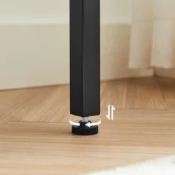 Songmics VASAGLE Bartisch, Küchentisch, Küchentresen, Rechteckiger Stehtisch, Stabiles Metallgestell, 100 X 40 X 90 Cm, Einfacher Aufbau, Schmal, Industrie-Design, Greige-schwarz LBT010B02 -Songmics Verkaufsgeschäft 35852652 4