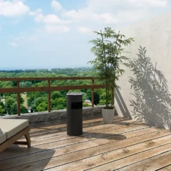 Standaschenbecher 30 L Mit Aschenbecher Schwarz 60,5 X 24,5 Cm Für Draußen Mülleimer Abfalleimer Mit Inneneimer SONGMICS LTB17C -Songmics Verkaufsgeschäft 3d6dca9e9c72c16df6a2d8303b5701aa