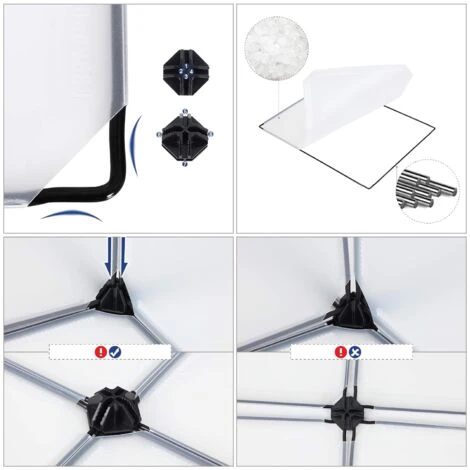 Songmics Schuhregal, DIY, Schuhschrank Mit Tür, 10 Ebenen, Aus PP-Kunststoff, Schuhablagen, Mit Gummihammer Und Umkippschutz, Halbtransparent Weiß LPC10W 3 Songmics Schuhregal, DIY, Schuhschrank Mit Tür, 10 Ebenen, Aus PP-Kunststoff, Schuhablagen, Mit Gummihammer Und Umkippschutz, Halbtransparent Weiß LPC10W - Image 3