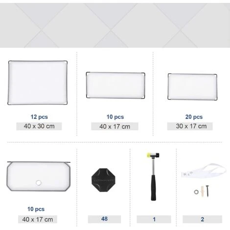 Songmics Schuhregal, DIY, Schuhschrank Mit Tür, 10 Ebenen, Aus PP-Kunststoff, Schuhablagen, Mit Gummihammer Und Umkippschutz, Halbtransparent Weiß LPC10W 5 Songmics Schuhregal, DIY, Schuhschrank Mit Tür, 10 Ebenen, Aus PP-Kunststoff, Schuhablagen, Mit Gummihammer Und Umkippschutz, Halbtransparent Weiß LPC10W - Image 5