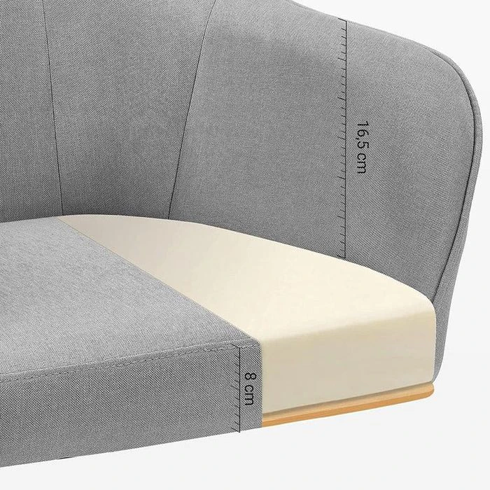 Songmics Bürostuhl OBG019G02, Grau, Stoff, Belastbar Bis 120 Kg 6 Songmics Bürostuhl OBG019G02, Grau, Stoff, Belastbar Bis 120 Kg - Image 6