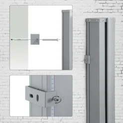 SONGMICS Seitenmarkise, Sichtschutz, 200 X 400 Cm, Ausziehbar Aus 220 G/m² Polyester,Blickdicht, Seitenrollo, Für Balkon, Terrasse, Garten, Anthrazit GSA204G02 19 SONGMICS Seitenmarkise, Sichtschutz, 200 X 400 Cm, Ausziehbar Aus 220 G/m² Polyester,Blickdicht, Seitenrollo, Für Balkon, Terrasse, Garten, Anthrazit GSA204G02 -Songmics Verkaufsgeschäft 53c2df9fc568fc9929741a7ce769d9ab