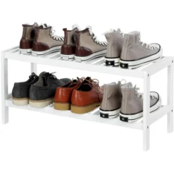 Songmics Schuhregal Für 8 Paar, Aus Bambus, 70 X 33 X 26cm, 2 Etagen, Weiß 9 Songmics Schuhregal Für 8 Paar, Aus Bambus, 70 X 33 X 26cm, 2 Etagen, Weiß -Songmics Verkaufsgeschäft 577d0a6d83b6d667d5c70703ada55793acc5b6b5 schuhregal songmics fuer 8 paar aus bambus