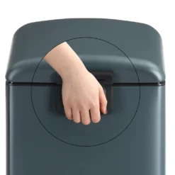 SONGMICS Mülleimer, 30 Liter Abfalleimer, Treteimer Aus Stahl, Mit Inneneimer Und Deckel, Softclose, Luftdicht Rauchgrau LTB01GS -Songmics Verkaufsgeschäft 5806db1b89e54ffc36428d6079fe2375