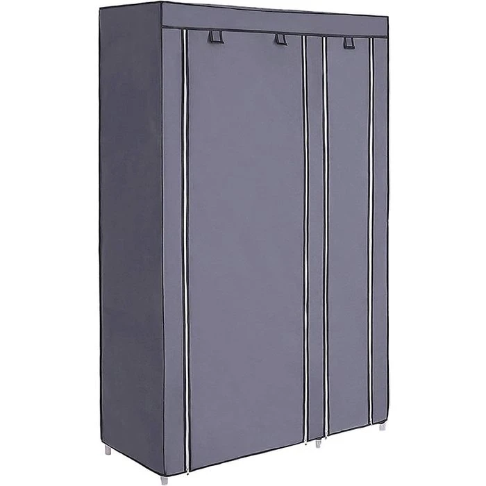 Songmics Stoffschrank XL, LSF007G, Grau, 110 X 175 X 45cm, Mit Kleiderstange 5 Songmics Stoffschrank XL, LSF007G, Grau, 110 X 175 X 45cm, Mit Kleiderstange - Image 5