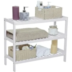 Songmics Schuhregal Aus Bambus Schuhständer Ablageregal Schuhschrank Mit 3 Ebenen Schuhablage Für 12 Paar Schuhe Standregal Weiß 55 X 70 X 25cm LBS13W 7 Songmics Schuhregal Aus Bambus Schuhständer Ablageregal Schuhschrank Mit 3 Ebenen Schuhablage Für 12 Paar Schuhe Standregal Weiß 55 X 70 X 25cm LBS13W -Songmics Verkaufsgeschäft 6421970 3