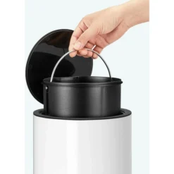 Songmics Mülleimer LTB11WT, Weiß, Kosmetikeimer, Aus Edelstahl, 3 Liter 9 Songmics Mülleimer LTB11WT, Weiß, Kosmetikeimer, Aus Edelstahl, 3 Liter -Songmics Verkaufsgeschäft 678da82a6a7eff826435458deb40d3a8459e87da muelleimer songmics ltb11wt weiss