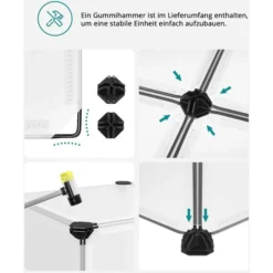 Songmics Schuhregal Für 20 Paar, Aus Kunststoff, 43 X 173 X 31cm, 10 Fächer Mit Türen, Transparent -Songmics Verkaufsgeschäft 67d39dac548e73f92de3fe6e6d88b2aaa08e5e7d schuhregal songmics fuer 20 paar aus kunststoff