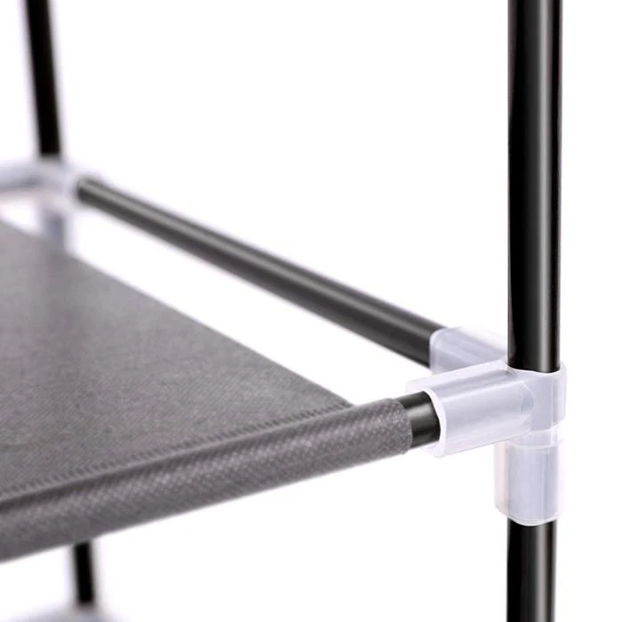 Songmics Schuhschrank RXJ36H, Schwarz, Aus Stoff, Für 36 Paar, 88 X 160 X 28cm 3 Songmics Schuhschrank RXJ36H, Schwarz, Aus Stoff, Für 36 Paar, 88 X 160 X 28cm - Image 3