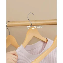 Songmics Kleiderbügel CRW001-10, Aus Ahornholz, Natur, 10 Stück -Songmics Verkaufsgeschäft 725e1bd2432bfceaa1b508561c62da145e08ca9d kleiderbuegel songmics crw001 10 aus ahornholz