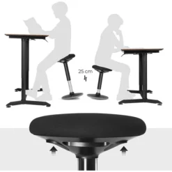 Songmics Fitness-Hocker OSC05BK, Stoff, Schwarz -Songmics Verkaufsgeschäft 72c01e97becec6bc9ef2ca9225a14f688ca549cf fitness hocker songmics osc05bk