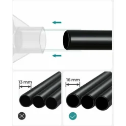 SONGMICS Stoffschrank, Kleiderschrank, 45 X 130 X 167 Cm, 3 Hängefächer, Mit 4 Seitentaschen, Viel Platz, Für Schlafzimmer, Wohnzimmer, Schwarz RYG092B02 7 SONGMICS Stoffschrank, Kleiderschrank, 45 X 130 X 167 Cm, 3 Hängefächer, Mit 4 Seitentaschen, Viel Platz, Für Schlafzimmer, Wohnzimmer, Schwarz RYG092B02 -Songmics Verkaufsgeschäft 73395053 3