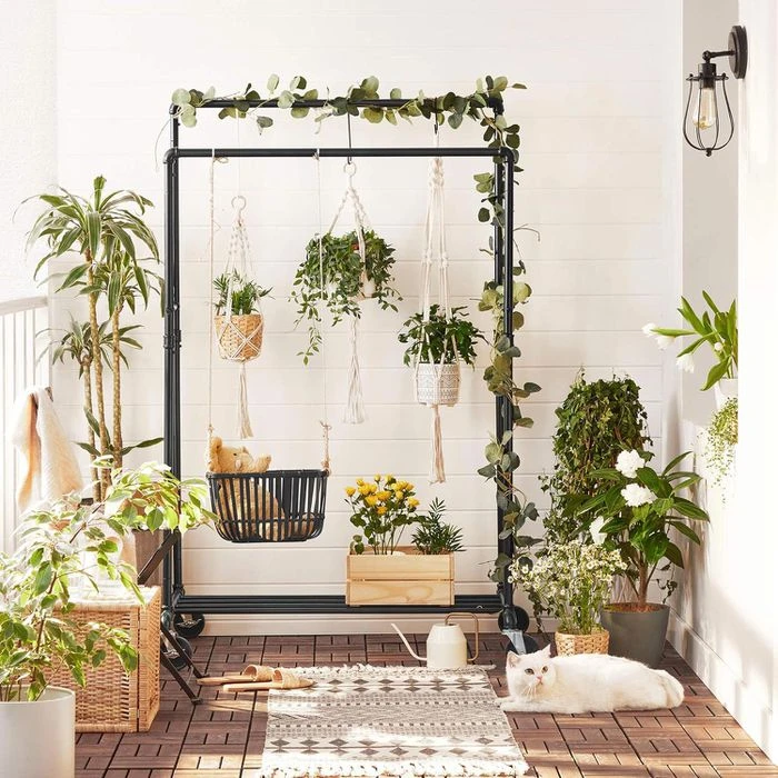 Songmics Garderobenständer HSR60B, Bis 110 Kg, Mit Rollen, Metall, Schwarz 8 Songmics Garderobenständer HSR60B, Bis 110 Kg, Mit Rollen, Metall, Schwarz - Image 8