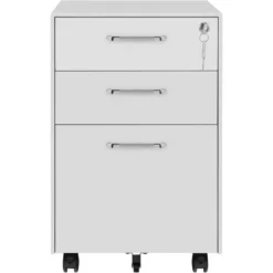 Songmics Rollcontainer OFC010W01, Metall, Weiß, Mit 2 Schüben Und Hängeregistratur, Abschließbar -Songmics Verkaufsgeschäft 73d53f02acdc3e1ec7a3d43af18786f7318c9324 rollcontainer songmics ofc010w01 metall weiss