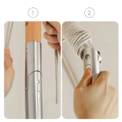 SONGMICS Sonnenschirm Für Den Balkon, 200 X 125 Cm, Rechteckiger Balkonschirm, Sonnenschutz, Schirmmast, Schirmrippen Aus Holz, Knickbar, Ohne Ständer, Garten, Outdoor, Beige GPU26BE -Songmics Verkaufsgeschäft 7f2692b9864b72b6b889d1b833ec3a67 1