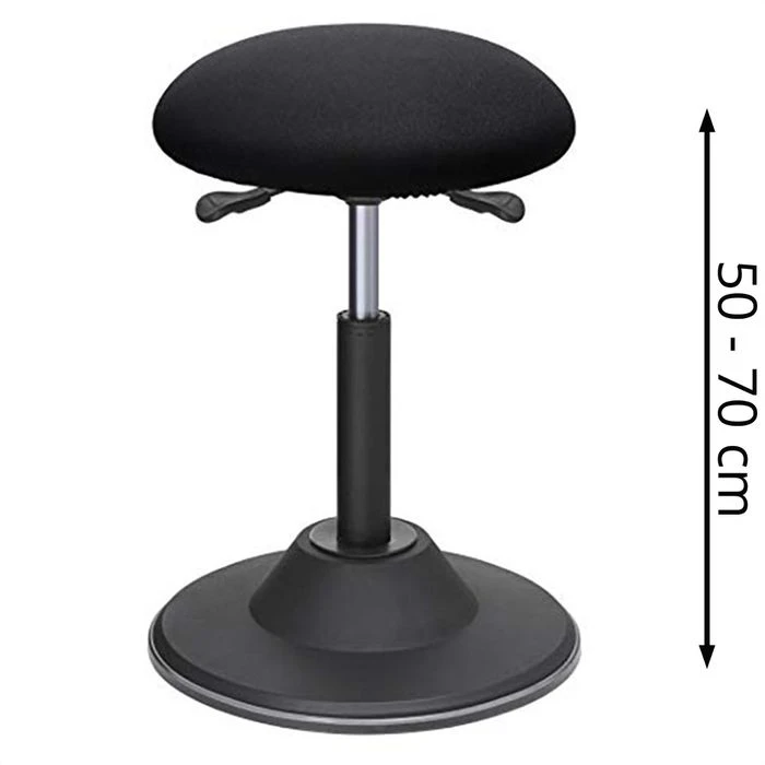 Songmics Fitness-Hocker OSC01BK, Stoff, Schwarz 2 Songmics Fitness-Hocker OSC01BK, Stoff, Schwarz - Image 2