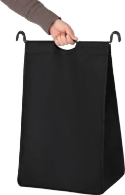 SONGMICS Wäschekorb Mit 3 Abnehmbaren Stofftaschen, 3 X 44 Liter, Wäschesortierer Wäschesammler, Schwarz LSF003B -Songmics Verkaufsgeschäft 8d50724df39fc600b4211223a00df129