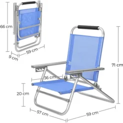 Songmics Klappstuhl GCB65BU, Metall/Stoff, Blau, Bis 150 Kg -Songmics Verkaufsgeschäft 8e2b7d5e0cd491228730991c68d2e2249d9c5087 klappstuhl songmics gcb65bu