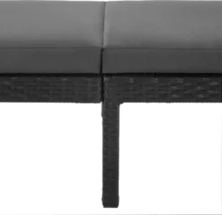 SONGMICS Sonnenliege, Liegestuhl, Gartenliege, Mit 5 Cm Dicker Auflage, Polyrattan, Rückenlehne Verstellbar, 59 X 198 X 28 Cm, Bis 150 Kg Belastbar Schwarz-beige GCB27GYV1 14 SONGMICS Sonnenliege, Liegestuhl, Gartenliege, Mit 5 Cm Dicker Auflage, Polyrattan, Rückenlehne Verstellbar, 59 X 198 X 28 Cm, Bis 150 Kg Belastbar Schwarz-beige GCB27GYV1 -Songmics Verkaufsgeschäft 8e5e8ed7d3557b96c8222acbb29fd75f