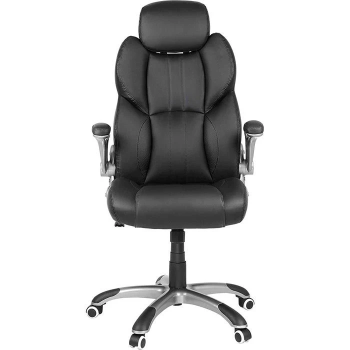 Songmics Bürostuhl OBG65BK, Schwarz, Kunstleder, Mit Kopfstütze, Belastbar Bis 150 Kg 2 Songmics Bürostuhl OBG65BK, Schwarz, Kunstleder, Mit Kopfstütze, Belastbar Bis 150 Kg - Image 2