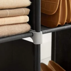 Songmics Bücherregal LSN63H, Schwarz, Stufenregal, Metall/Stoff, 105x105x30cm, 6 Fächer 11 Songmics Bücherregal LSN63H, Schwarz, Stufenregal, Metall/Stoff, 105x105x30cm, 6 Fächer -Songmics Verkaufsgeschäft 909ca96c52a08e139ddf249e45e409e2093fe36d buecherregal songmics lsn63h schwarz