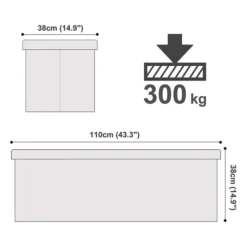 Songmics Sitztruhe Weiß, 110 X 38 X 38cm, 120L Mit Halbdeckel Kunstleder Bis 300kg Belastbar 7 Songmics Sitztruhe Weiß, 110 X 38 X 38cm, 120L Mit Halbdeckel Kunstleder Bis 300kg Belastbar -Songmics Verkaufsgeschäft 9823f01e802c40c882fd462689d3546ecb3d8614 sitztruhe songmics weiss 110 x 38 x 38cm