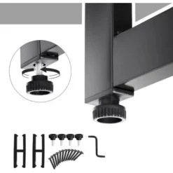 Songmics Erweiterbares Schuhregal Aus Metallgewebe Mit 5 Ebenen Für 15-20 Paar Schuhe, Schuhständer Für Flur, 74 X 104 X 30.7cm (B X H X T), Schwarz LMR005B 8 Songmics Erweiterbares Schuhregal Aus Metallgewebe Mit 5 Ebenen Für 15-20 Paar Schuhe, Schuhständer Für Flur, 74 X 104 X 30.7cm (B X H X T), Schwarz LMR005B -Songmics Verkaufsgeschäft 9826484 4