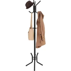 Songmics Garderobenständer RCR17B, Mit 12 Haken, Metall, Schwarz -Songmics Verkaufsgeschäft 9984908621d8a55bd74af180a82c8a085ec6f07e garderobenstaender songmics rcr17b