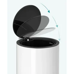 Songmics Mülleimer LTB11WT, Weiß, Kosmetikeimer, Aus Edelstahl, 3 Liter 8 Songmics Mülleimer LTB11WT, Weiß, Kosmetikeimer, Aus Edelstahl, 3 Liter -Songmics Verkaufsgeschäft 9b79fcfddbd21d9c540afcde8efdb651a782e15a muelleimer songmics ltb11wt weiss