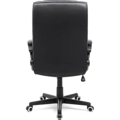 Songmics OBG32B Bürostuhl, Kunstleder Schwarz, Bis 150 Kg, Mit Armlehnen -Songmics Verkaufsgeschäft 9df0f2f8a50b3ca41e4c46d8da12e9937ca28e53 buerostuhl songmics obg32b