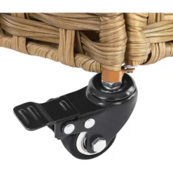 Songmics Wäschekorb LCB083N01, Natur, 3 Fächer, Aus Kunststoff, 66 X 60,5 X 35 Cm, 143 Liter -Songmics Verkaufsgeschäft a4dc05c3abb9d0d7a12d1ee66324a7caf98edaf8 waeschekorb songmics lcb083n01 natur 3 faecher