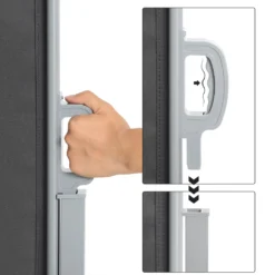 SONGMICS Seitenmarkise, Sichtschutz, 200 X 400 Cm, Ausziehbar Aus 220 G/m² Polyester,Blickdicht, Seitenrollo, Für Balkon, Terrasse, Garten, Anthrazit GSA204G02 16 SONGMICS Seitenmarkise, Sichtschutz, 200 X 400 Cm, Ausziehbar Aus 220 G/m² Polyester,Blickdicht, Seitenrollo, Für Balkon, Terrasse, Garten, Anthrazit GSA204G02 -Songmics Verkaufsgeschäft acc4229e3a081fc0fe6d56e17e88473b