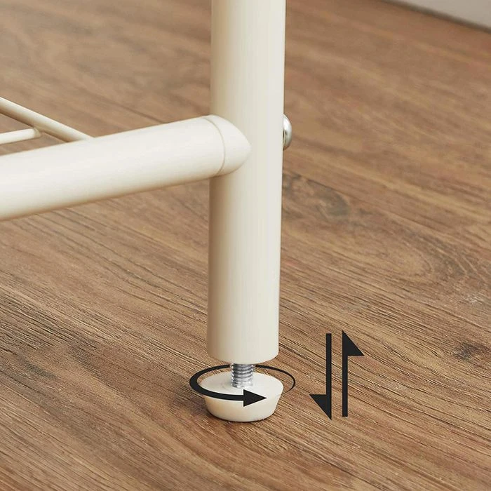 Songmics Garderobenständer HSR07W, Mit Schuhablage, Metall, Weiß 8 Songmics Garderobenständer HSR07W, Mit Schuhablage, Metall, Weiß - Image 8