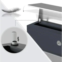 SONGMICS Briefkasten GMB51AS, Anthrazit, Silber, Aus Stahl, 37 X 37 X 10,5cm, Mit Zeitungsfach -Songmics Verkaufsgeschäft b5d0d69c899814887a0ee8792ed80e5e4d134a2a briefkasten songmics gmb51as anthrazit silber