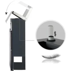 SONGMICS Briefkasten GMB053G01, Anthrazit, Silber, Aus Stahl, 37x37x10,5cm, Zeitungsfach Sichtfenster -Songmics Verkaufsgeschäft bcfbc60d4fc2e30c617a27ca55b398db1214a3f3 briefkasten songmics gmb053g01 anthrazit silber